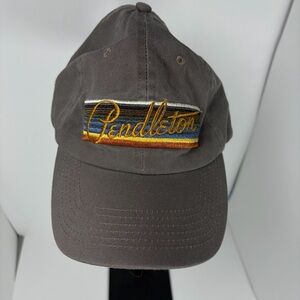 Pendleton Gray Embroidered Logo Baseball Cap Adjustable Dad Hat